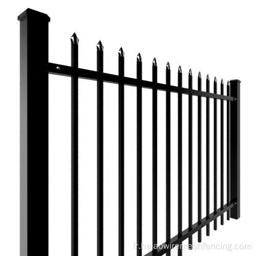 fausses panneaux de clôture en fer forgé incurvé